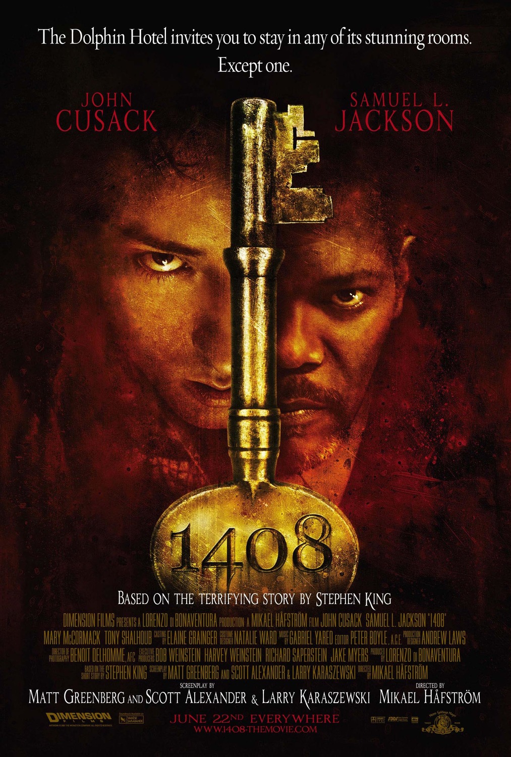 Extra Large Movie Poster Image for 1408 (#1 of 4)