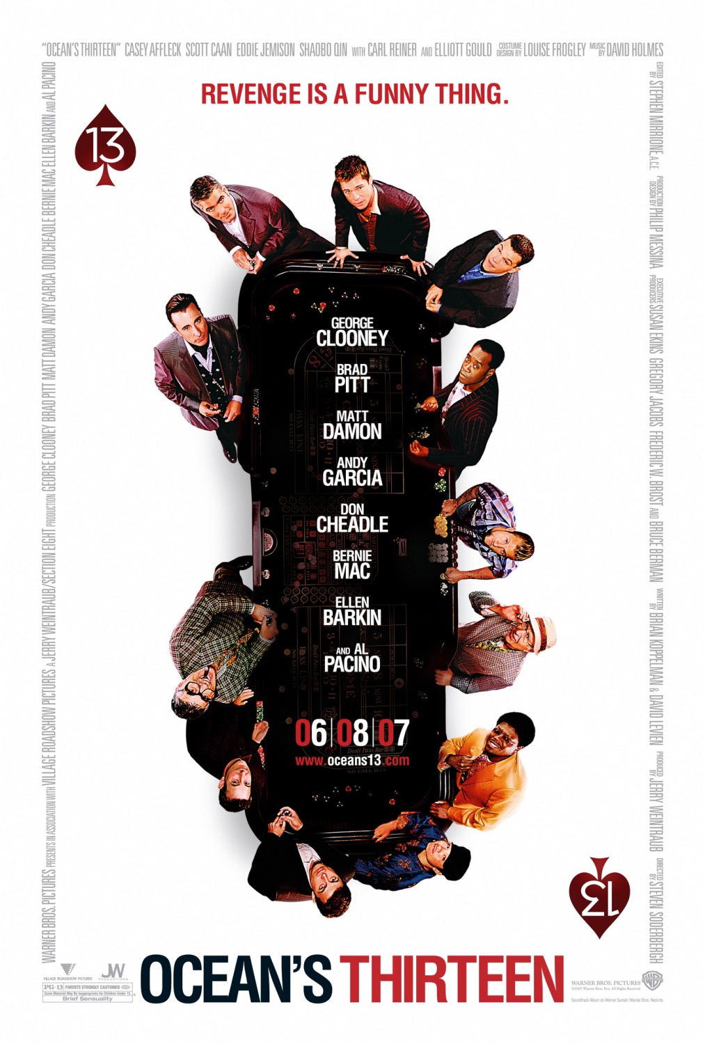 Extra Large Movie Poster Image for Ocean's Thirteen (#2 of 9)