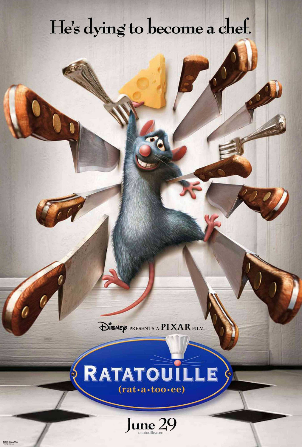 Extra Large Movie Poster Image for Ratatouille (#1 of 4)