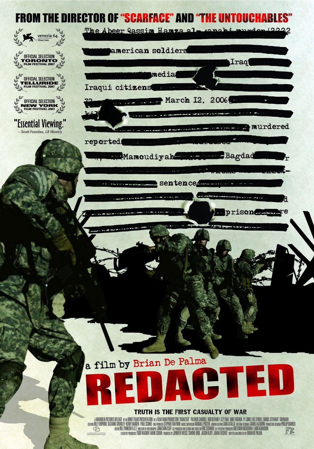 Extra Large Movie Poster Image for Redacted (#3 of 5)