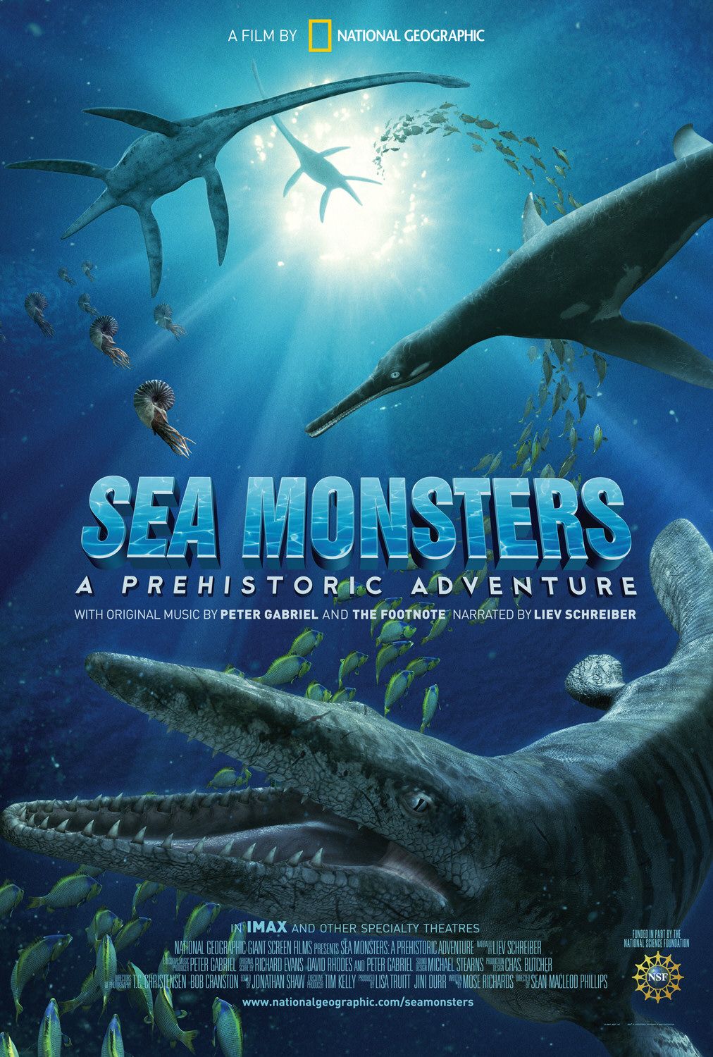 Extra Large Movie Poster Image for Sea Monsters: A Prehistoric Adventure 