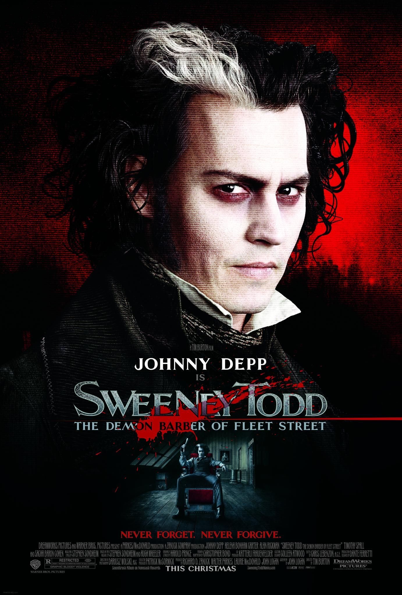 Mega Sized Movie Poster Image for Sweeney Todd (#3 of 7)