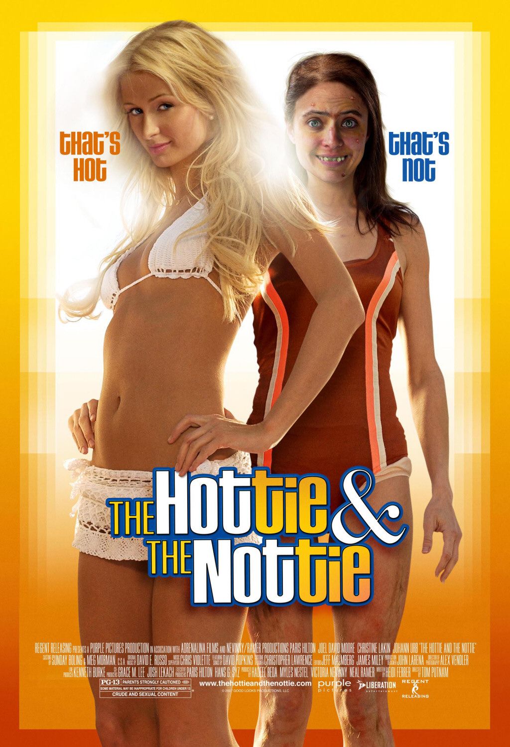 Extra Large Movie Poster Image for The Hottie and the Nottie (#1 of 2)