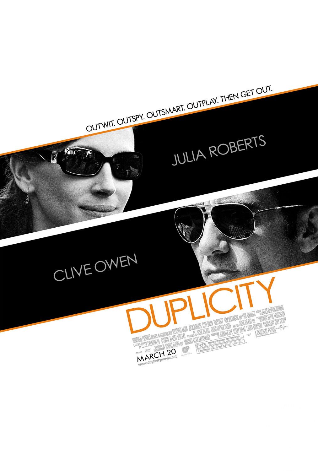 Extra Large Movie Poster Image for Duplicity (#1 of 2)