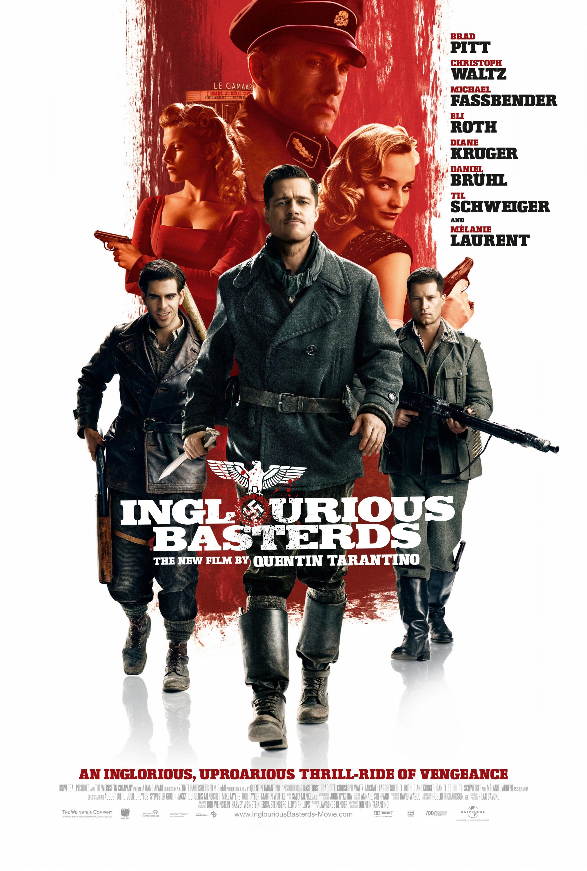 Mega Sized Movie Poster Image for Inglourious Basterds (#9 of 17)