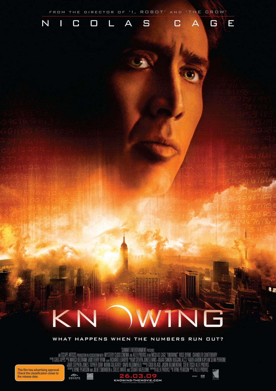 Extra Large Movie Poster Image for Knowing (#3 of 8)
