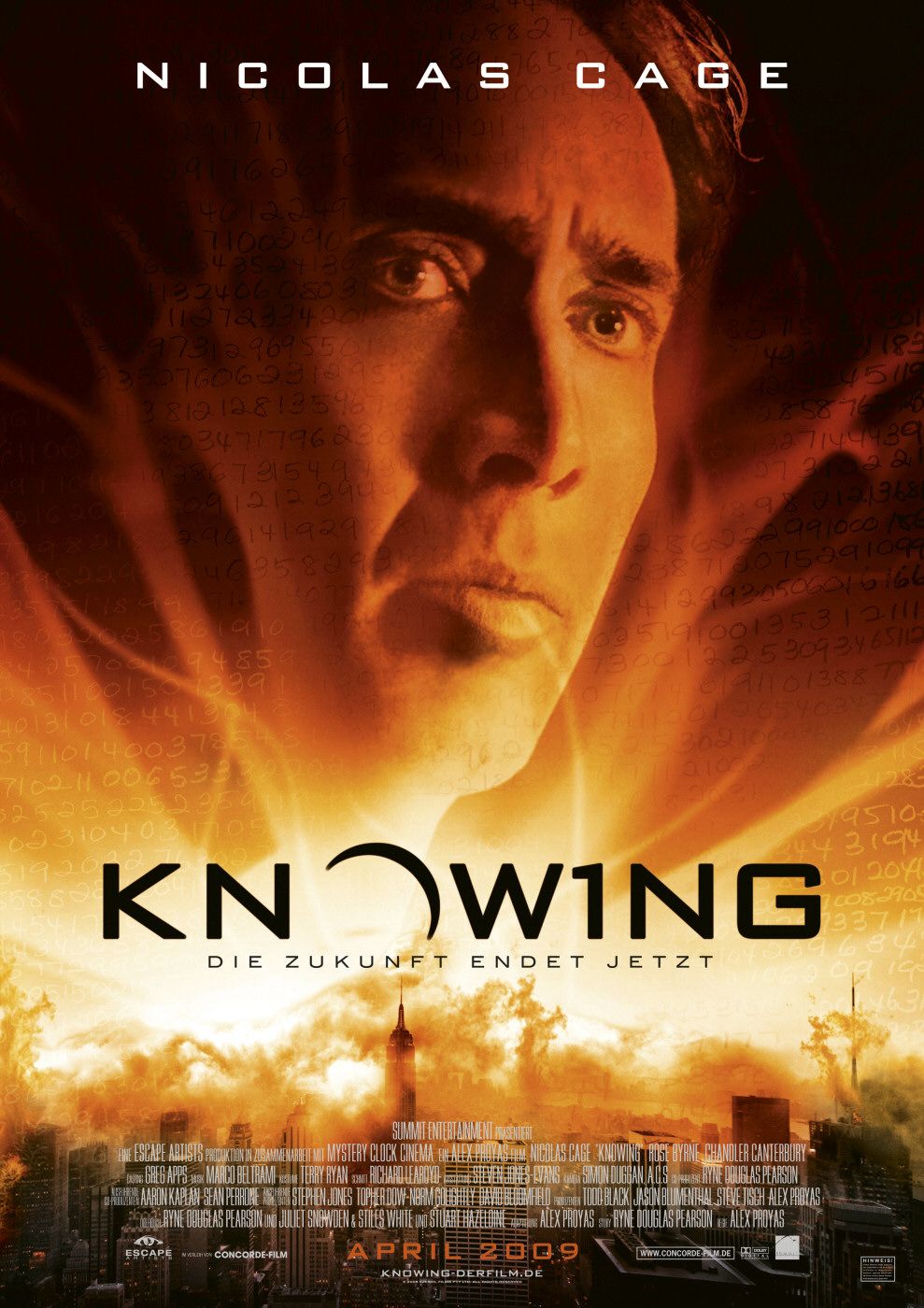 Extra Large Movie Poster Image for Knowing (#7 of 8)