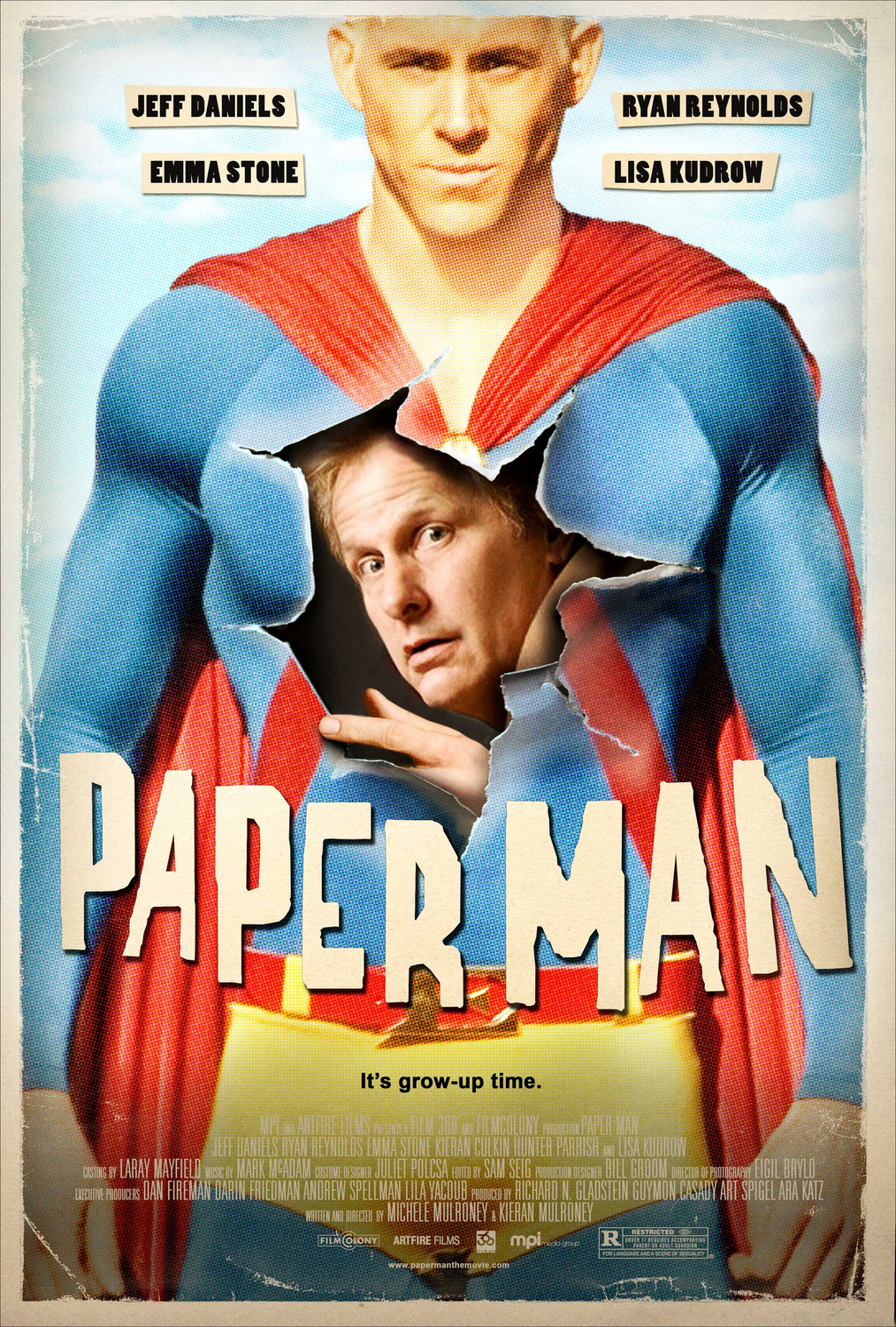Extra Large Movie Poster Image for Paper Man (#2 of 2)
