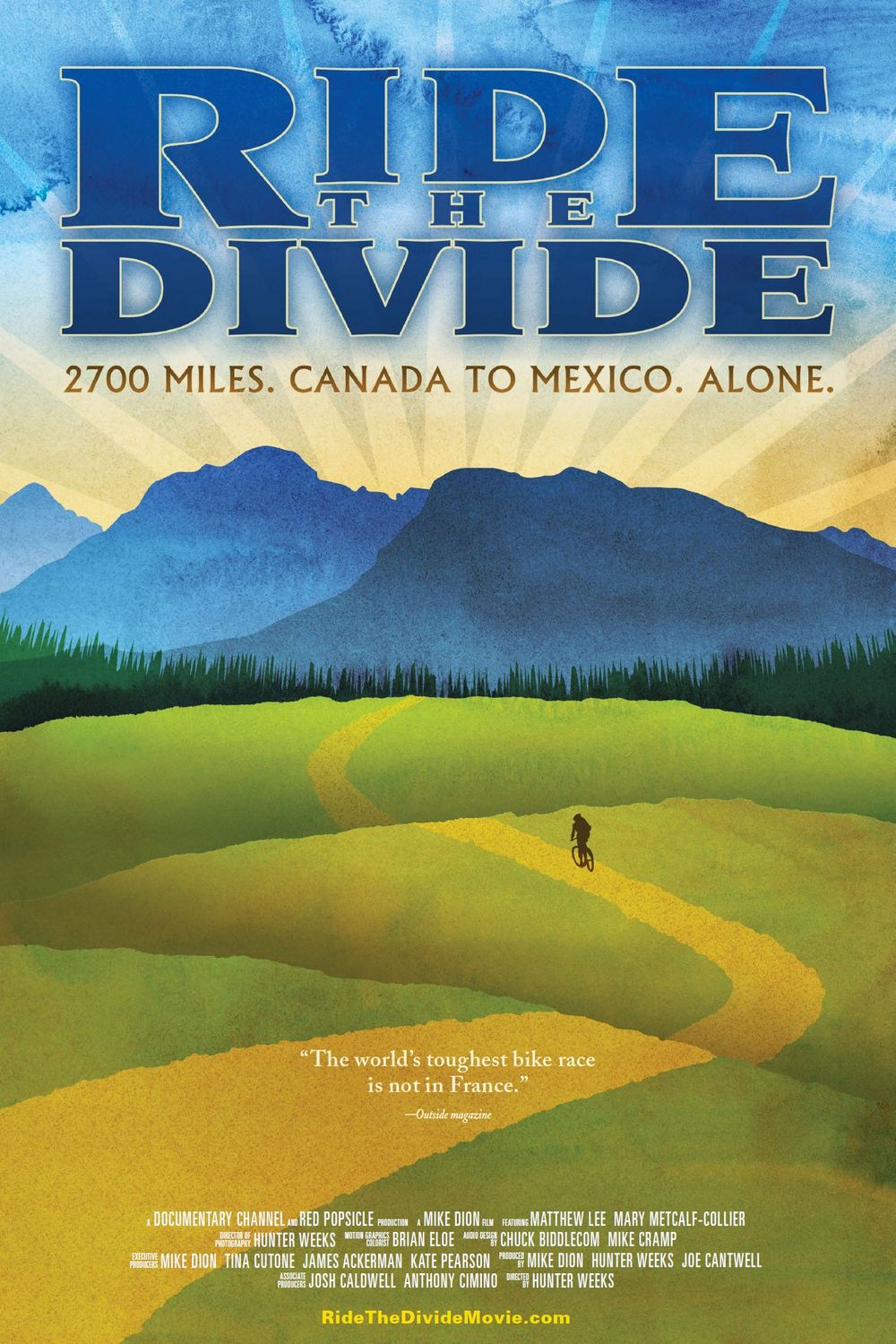 Extra Large Movie Poster Image for Ride the Divide 