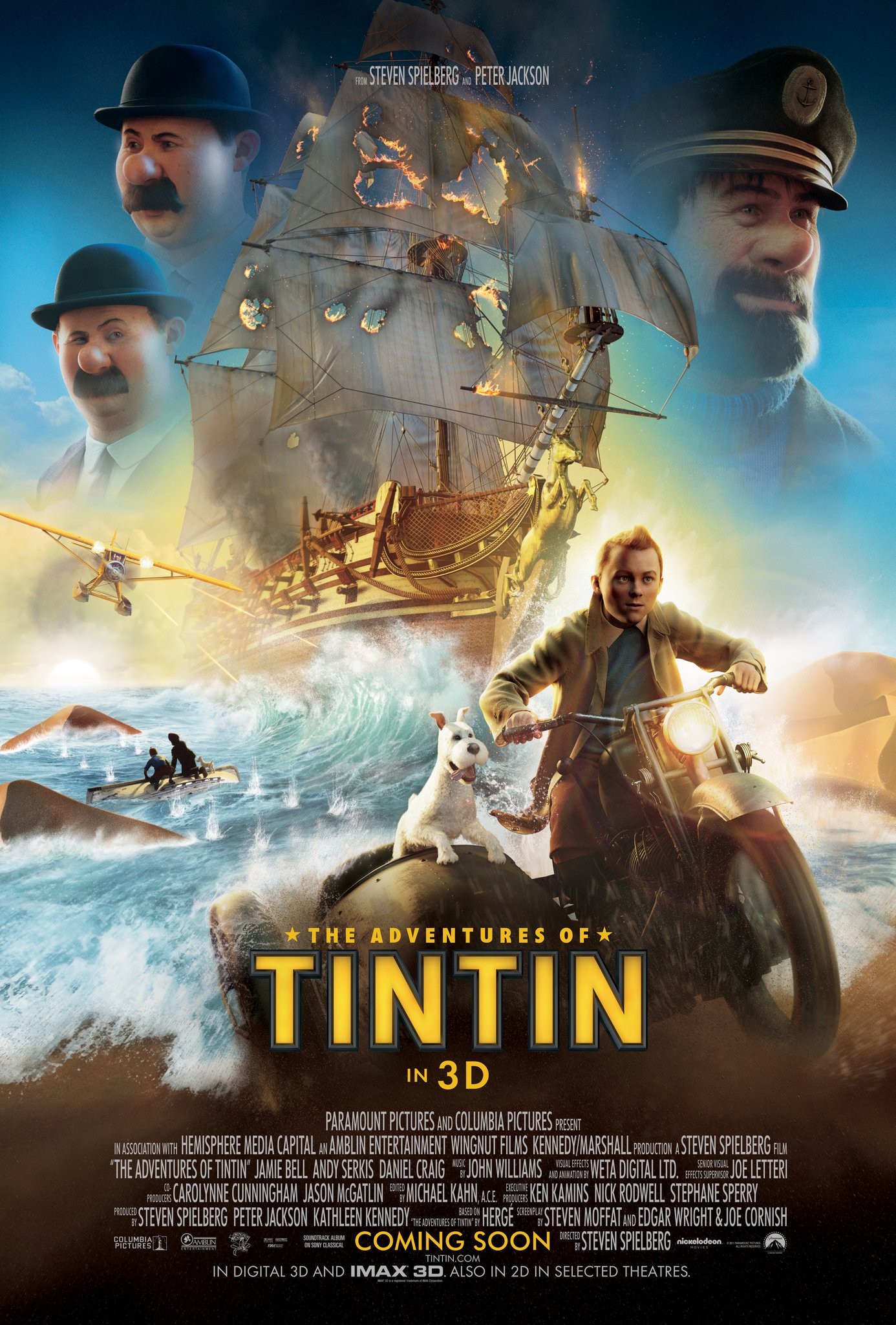 Mega Sized Movie Poster Image for The Adventures of Tintin: The Secret of the Unicorn (#3 of 5)