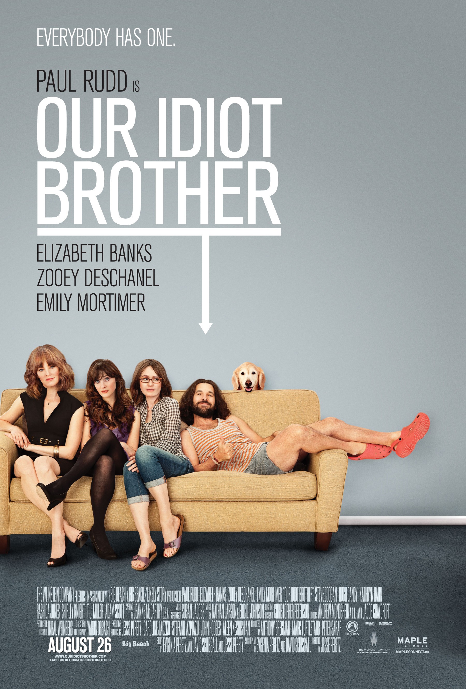Mega Sized Movie Poster Image for Our Idiot Brother (#3 of 5)