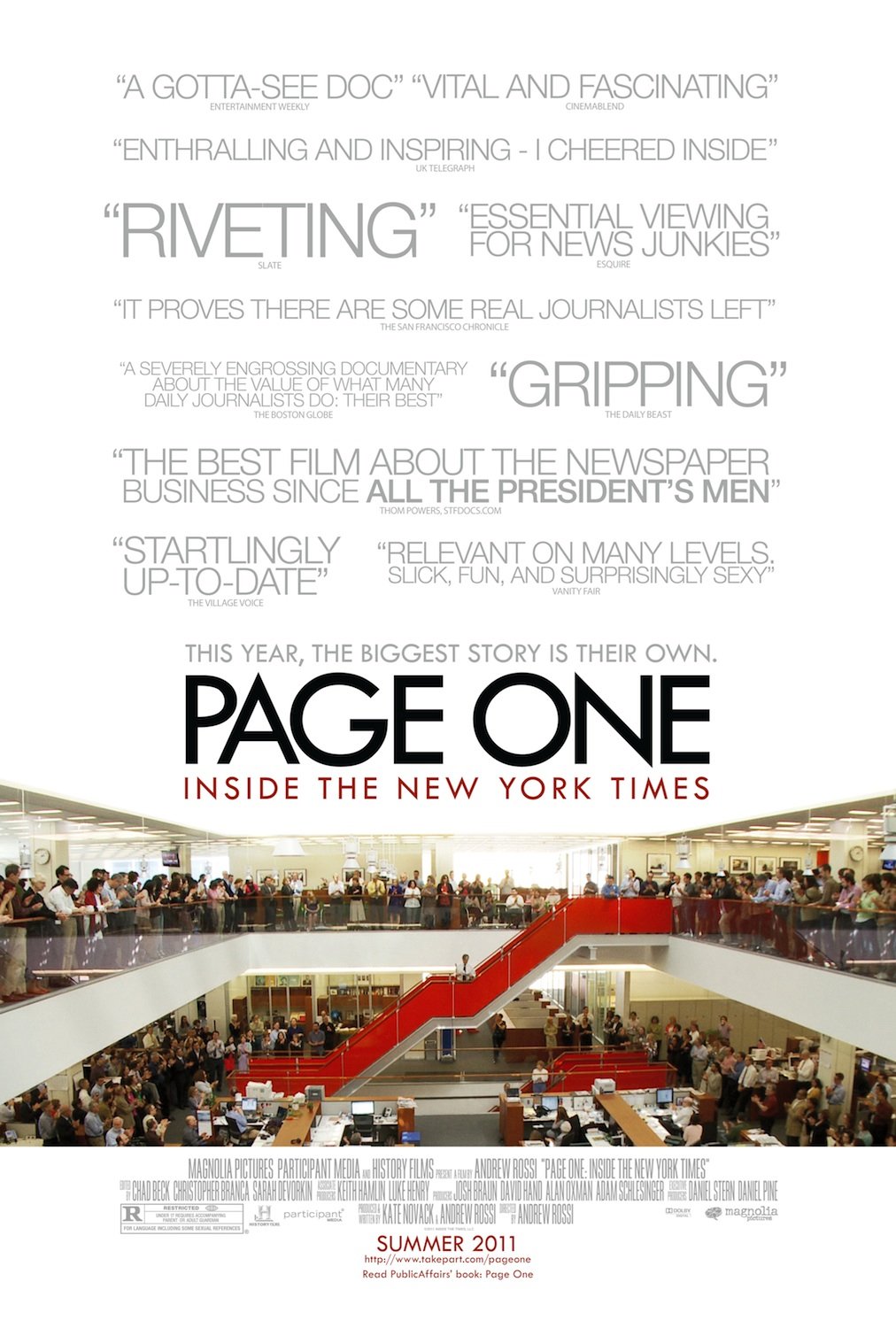 Extra Large Movie Poster Image for Page One: A Year Inside the New York Times (#2 of 2)