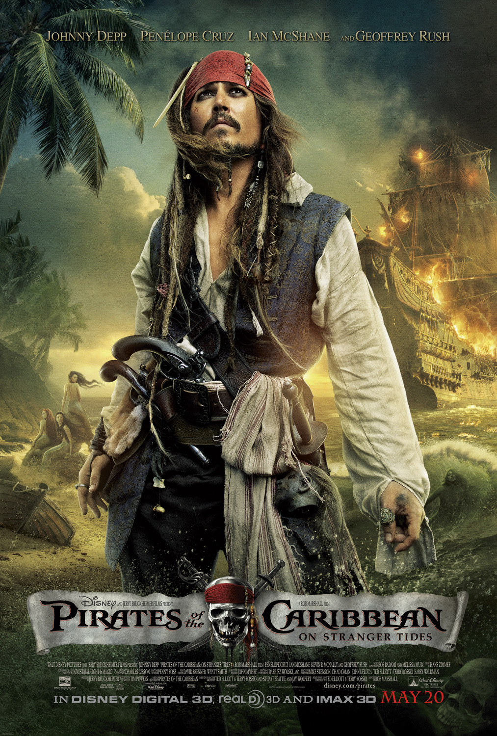 Extra Large Movie Poster Image for Pirates of the Caribbean: On Stranger Tides (#3 of 14)
