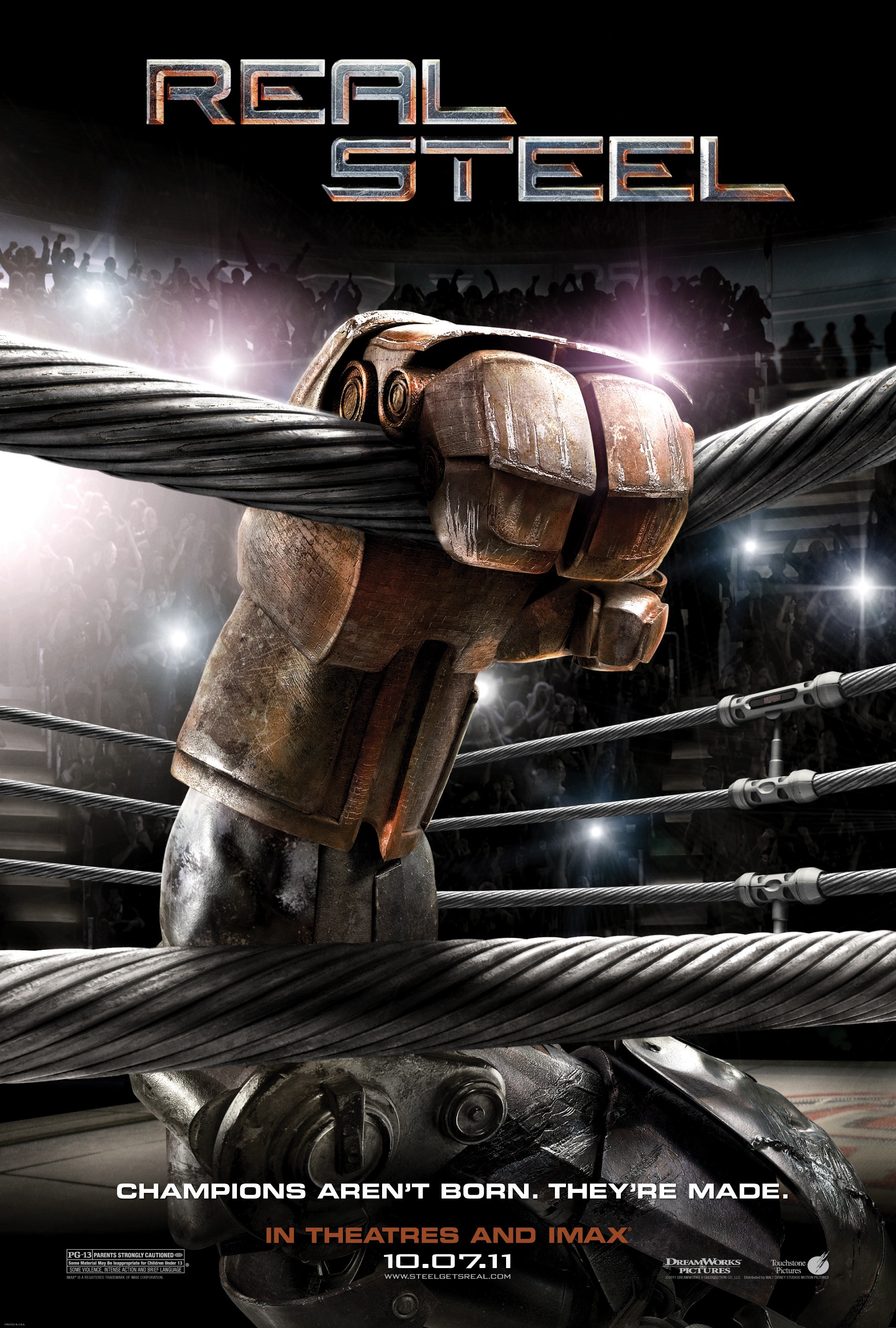 Mega Sized Movie Poster Image for Real Steel (#1 of 10)