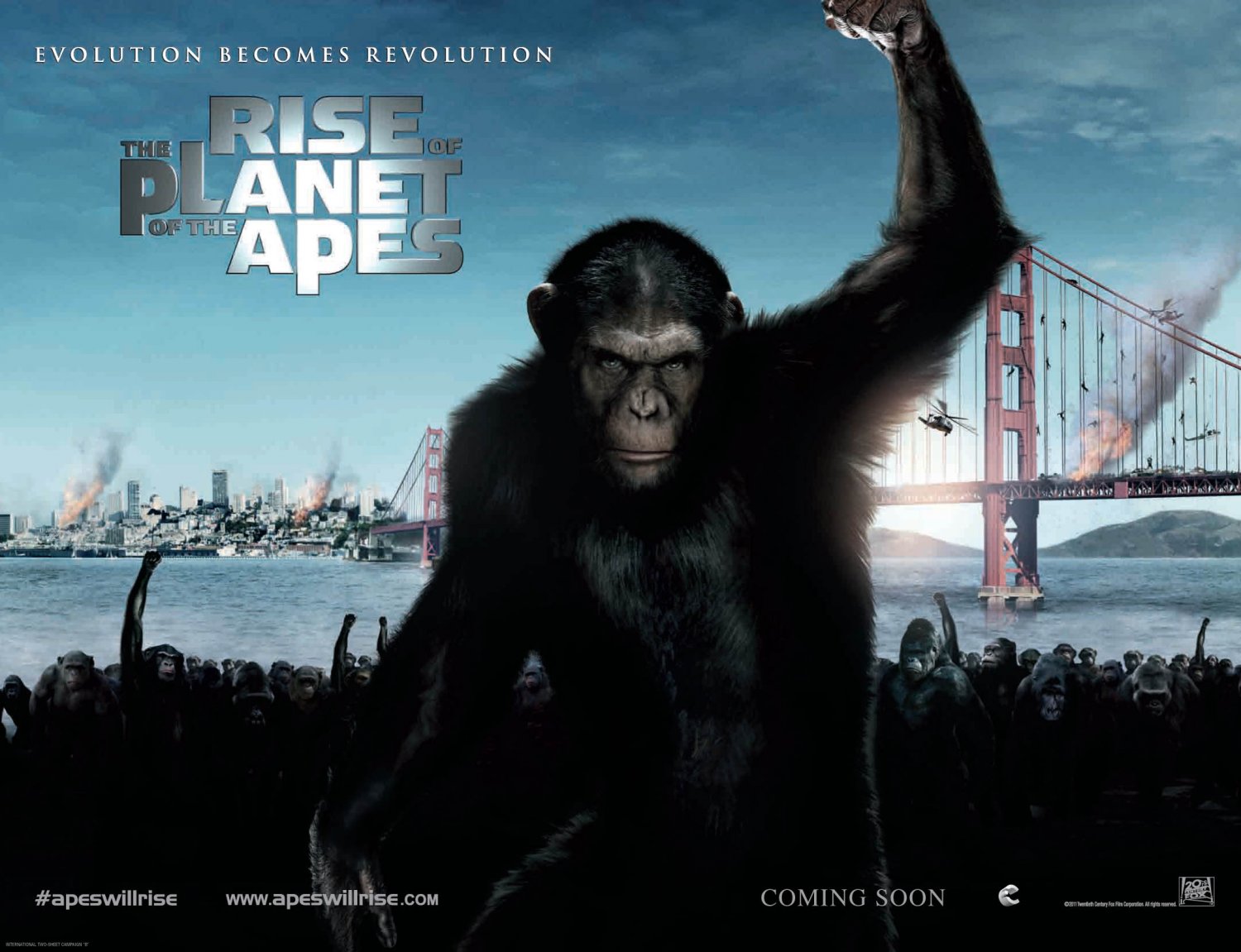 Extra Large Movie Poster Image for Rise of the Planet of the Apes (#2 of 11)