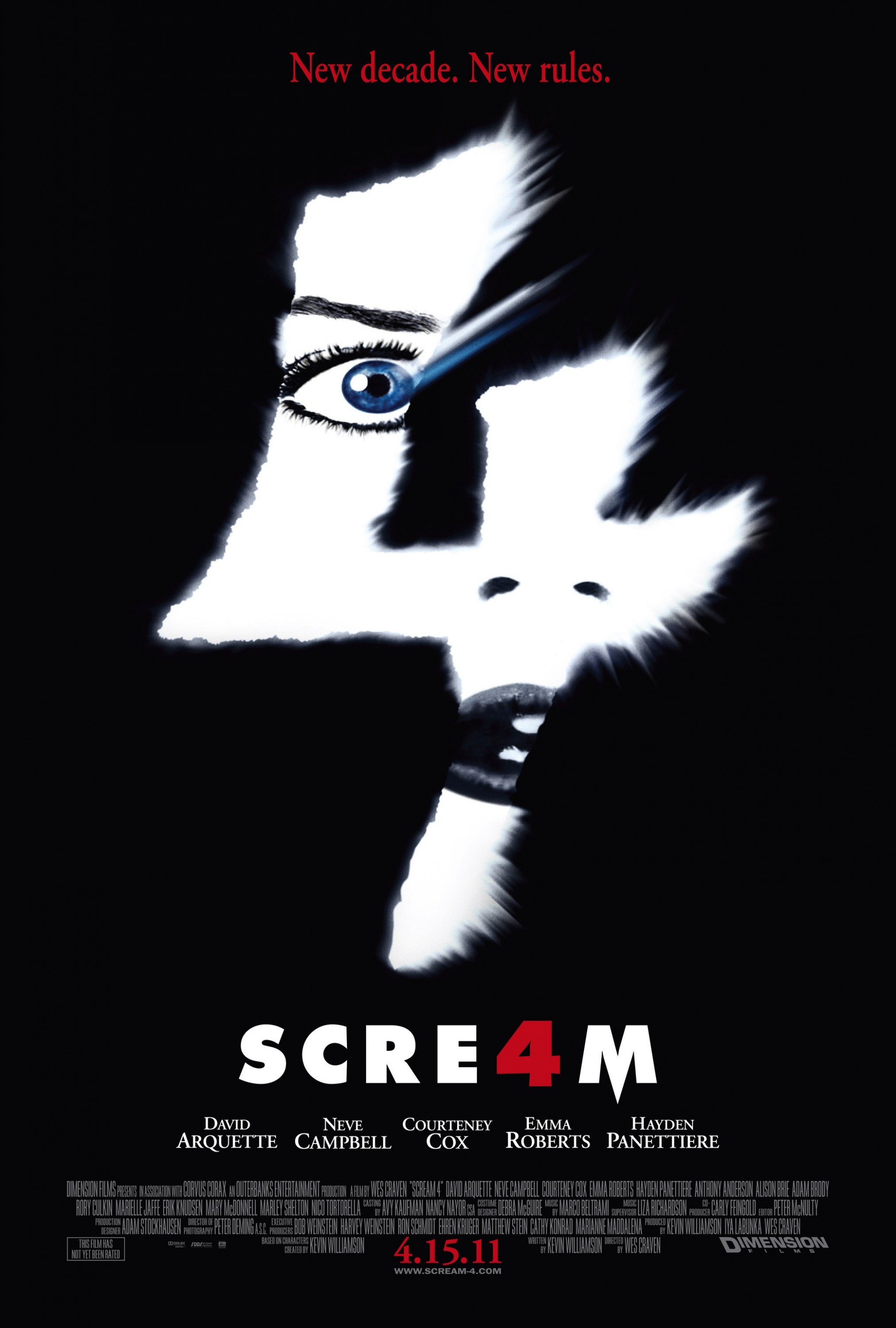 Mega Sized Movie Poster Image for Scream 4 (#2 of 5)