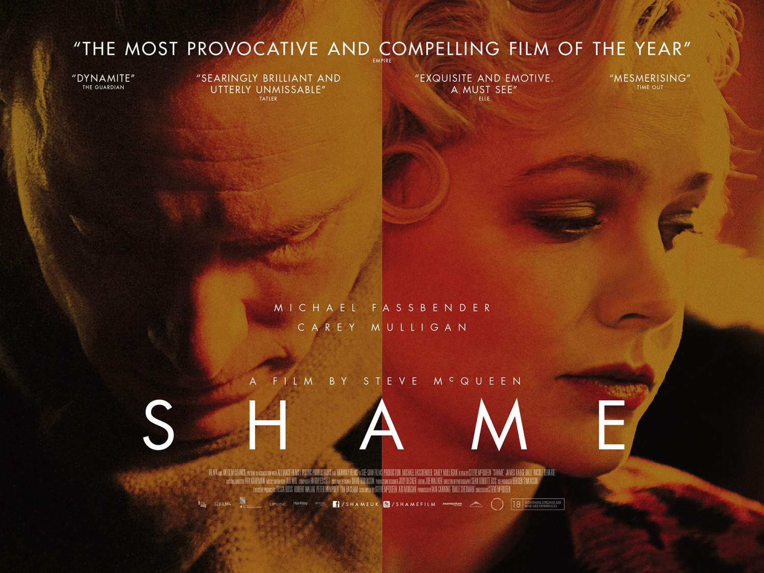 Extra Large Movie Poster Image for Shame (#3 of 11)