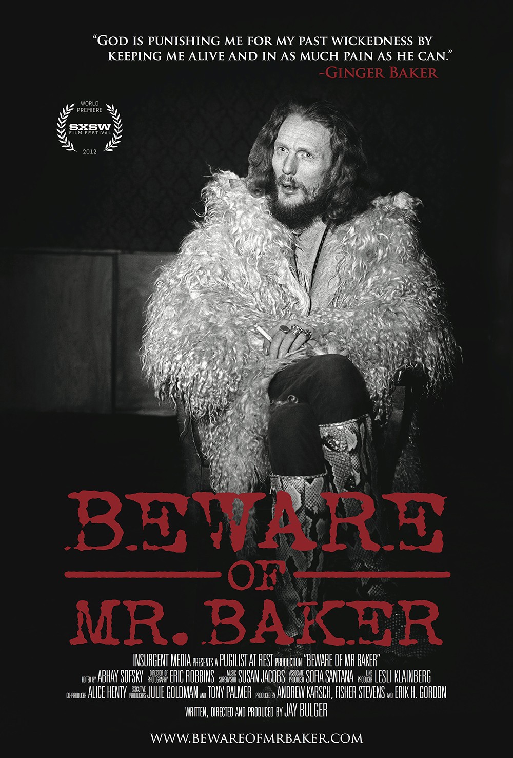 Extra Large Movie Poster Image for Beware of Mr. Baker (#1 of 3)