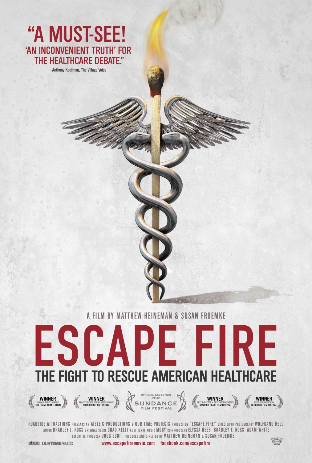 Extra Large Movie Poster Image for Escape Fire: The Fight to Rescue American Healthcare 