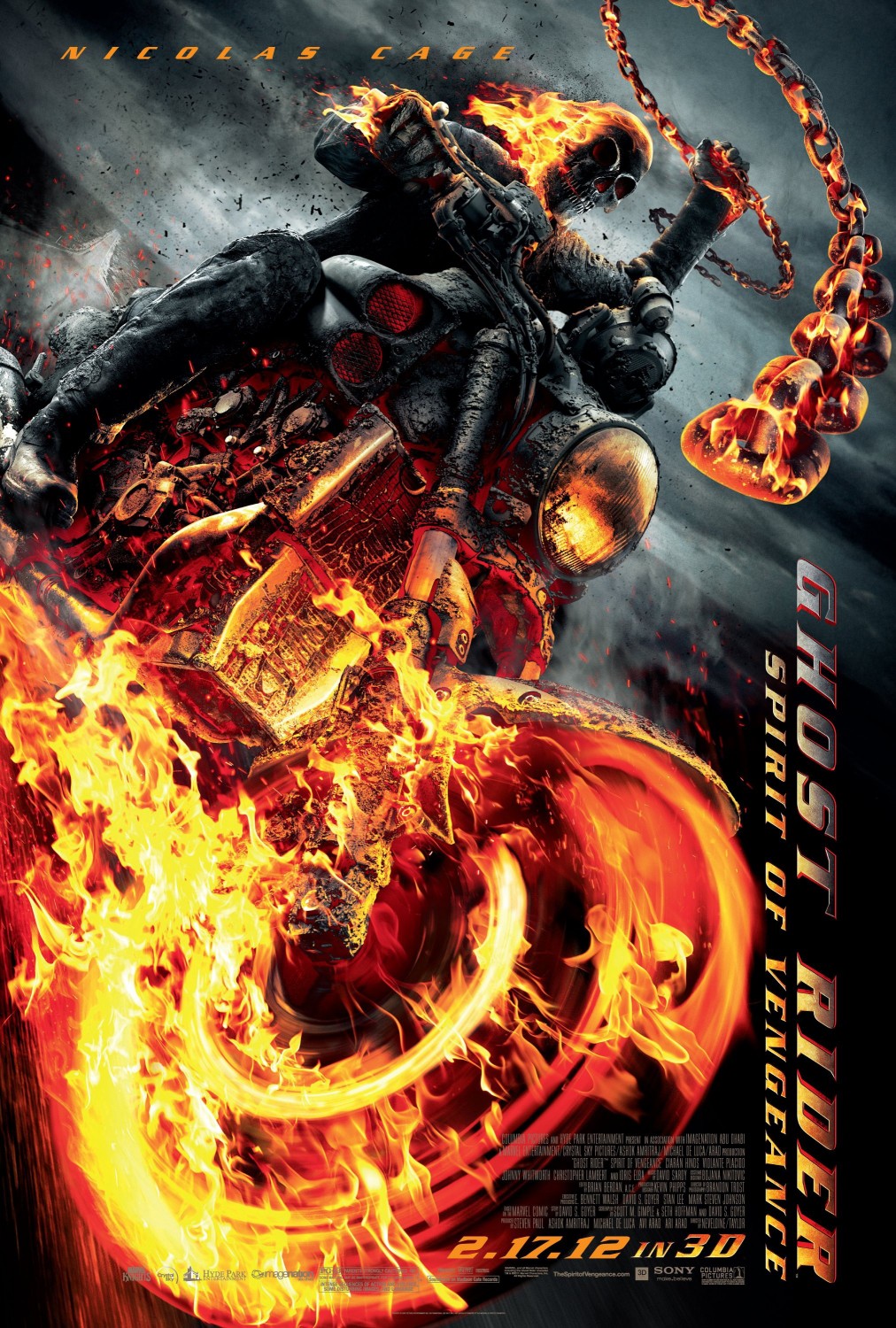 Extra Large Movie Poster Image for Ghost Rider: Spirit of Vengeance (#2 of 7)