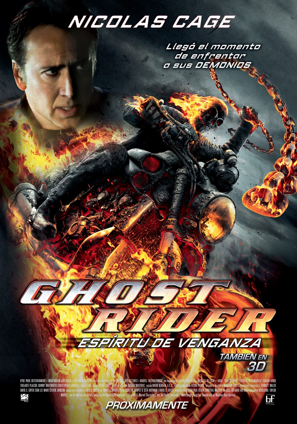 Extra Large Movie Poster Image for Ghost Rider: Spirit of Vengeance (#5 of 7)