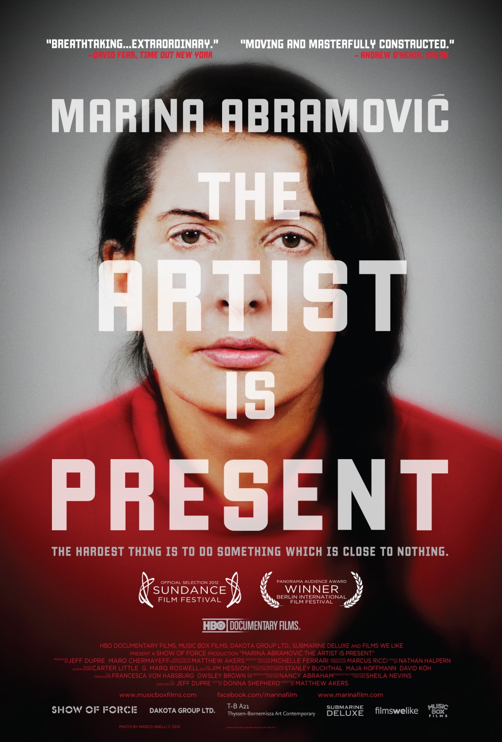 Extra Large Movie Poster Image for Marina Abramovic: The Artist Is Present 