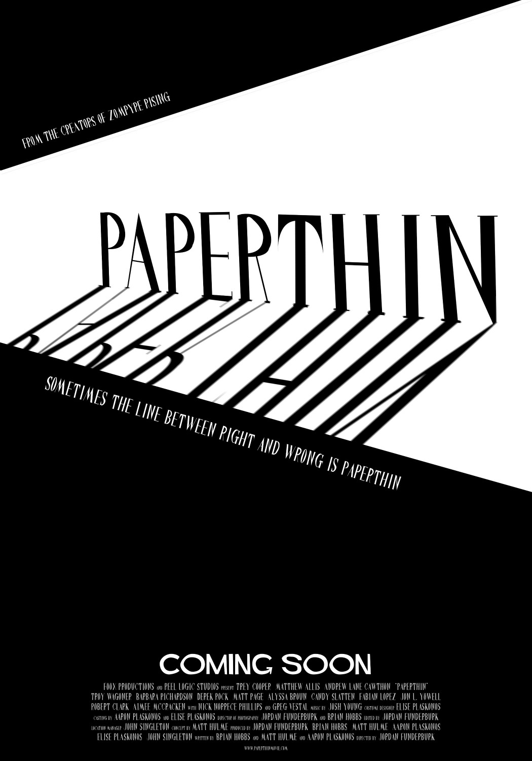 Extra Large Movie Poster Image for Paperthin 