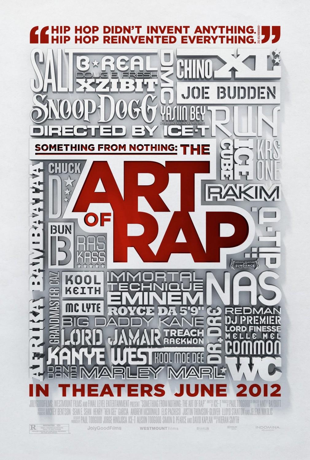 Extra Large Movie Poster Image for Something from Nothing: The Art of Rap (#1 of 2)