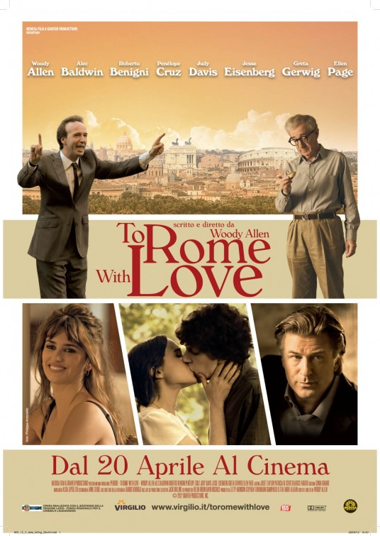 To Rome with Love Movie Poster 2012