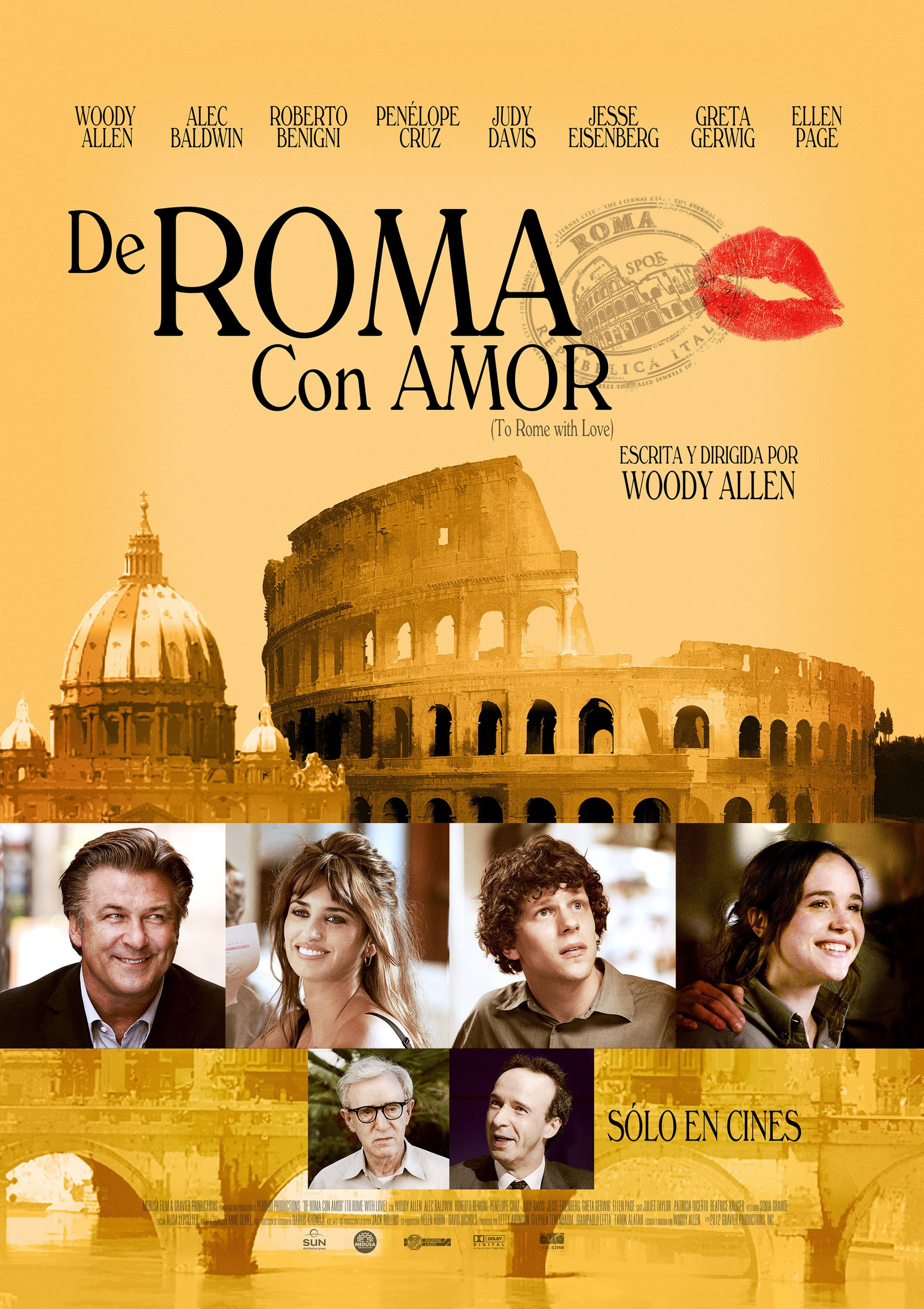 Mega Sized Movie Poster Image for To Rome with Love (#3 of 6)