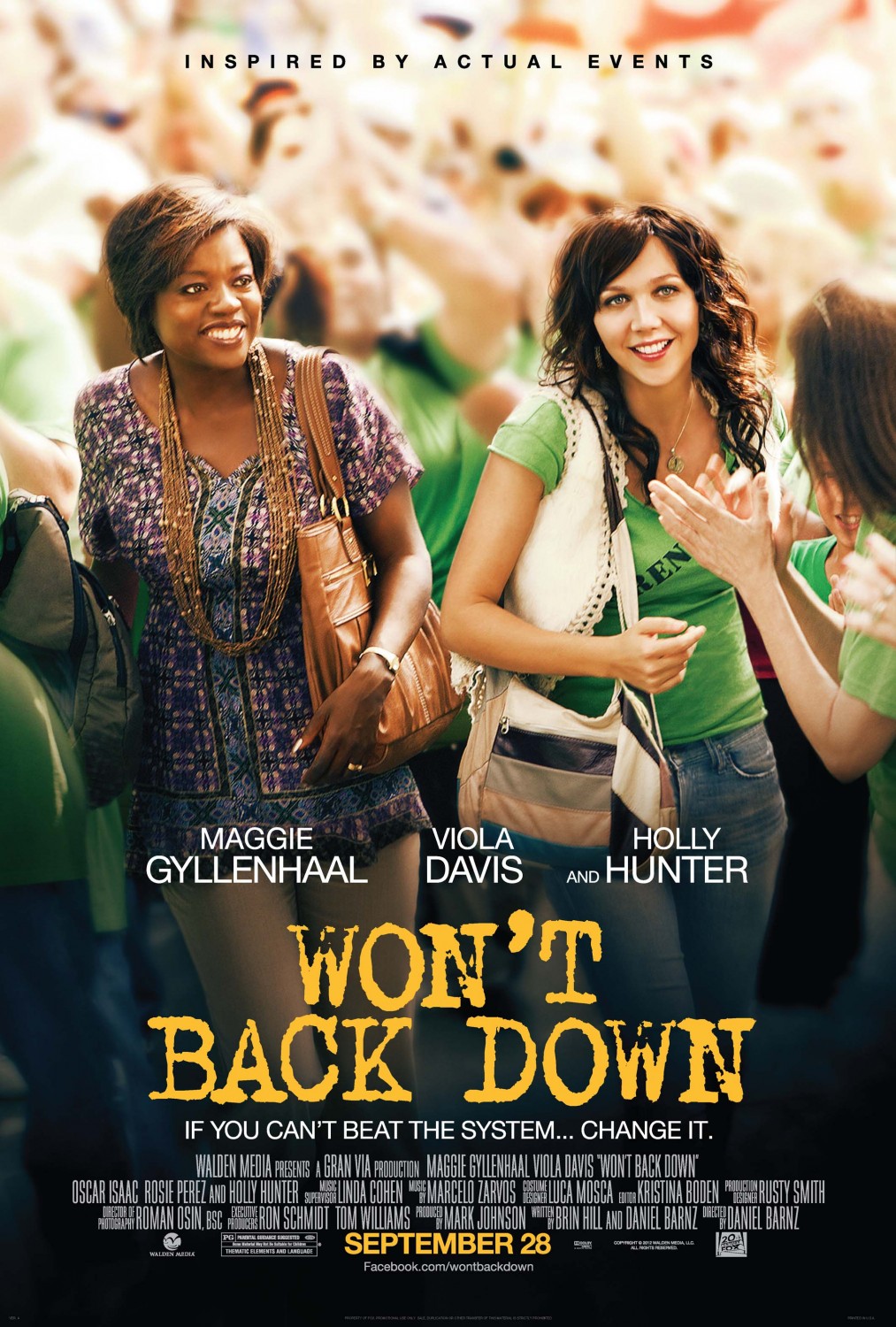 Extra Large Movie Poster Image for Won't Back Down 