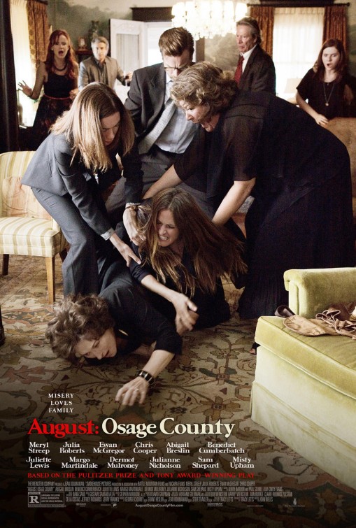 New poster for August: Osage County starring Meryl Streep Julia