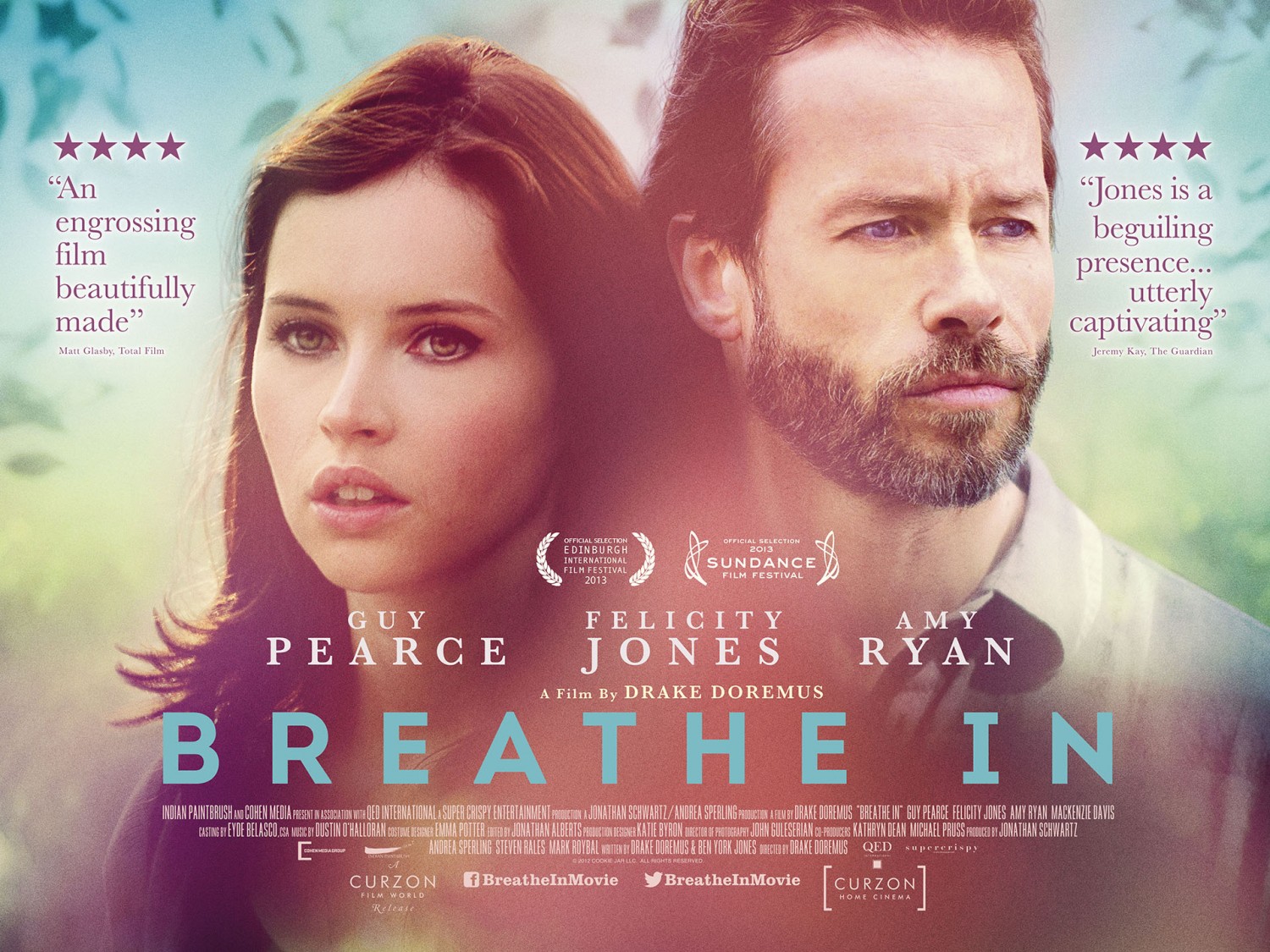 Extra Large Movie Poster Image for Breathe In (#2 of 3)