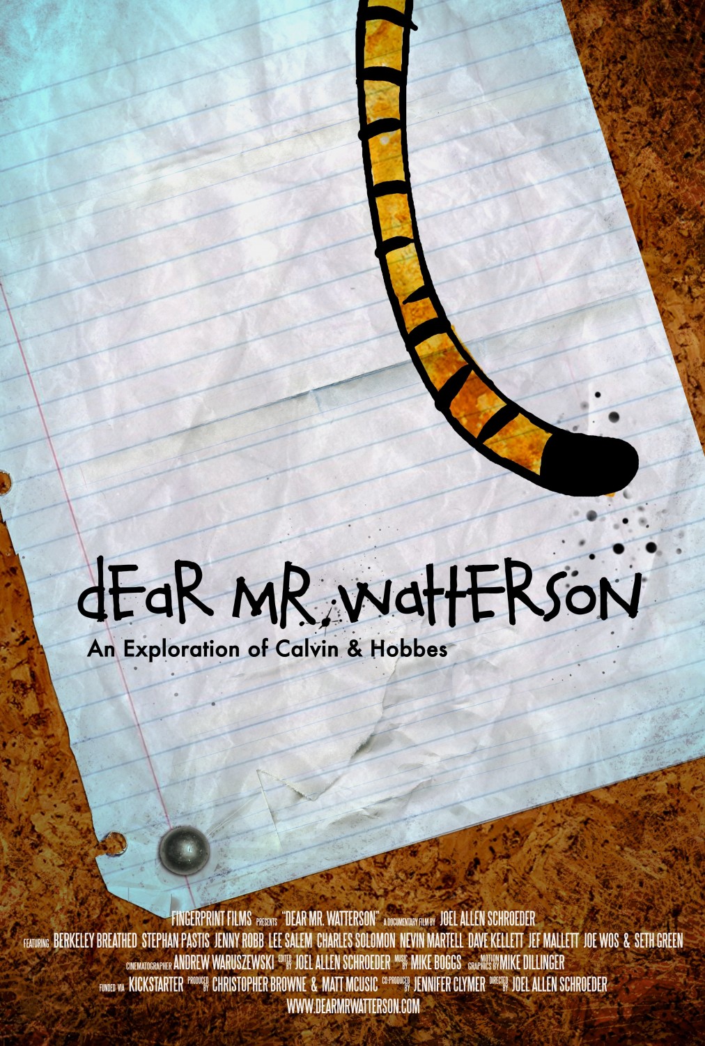 Extra Large Movie Poster Image for Dear Mr. Watterson 