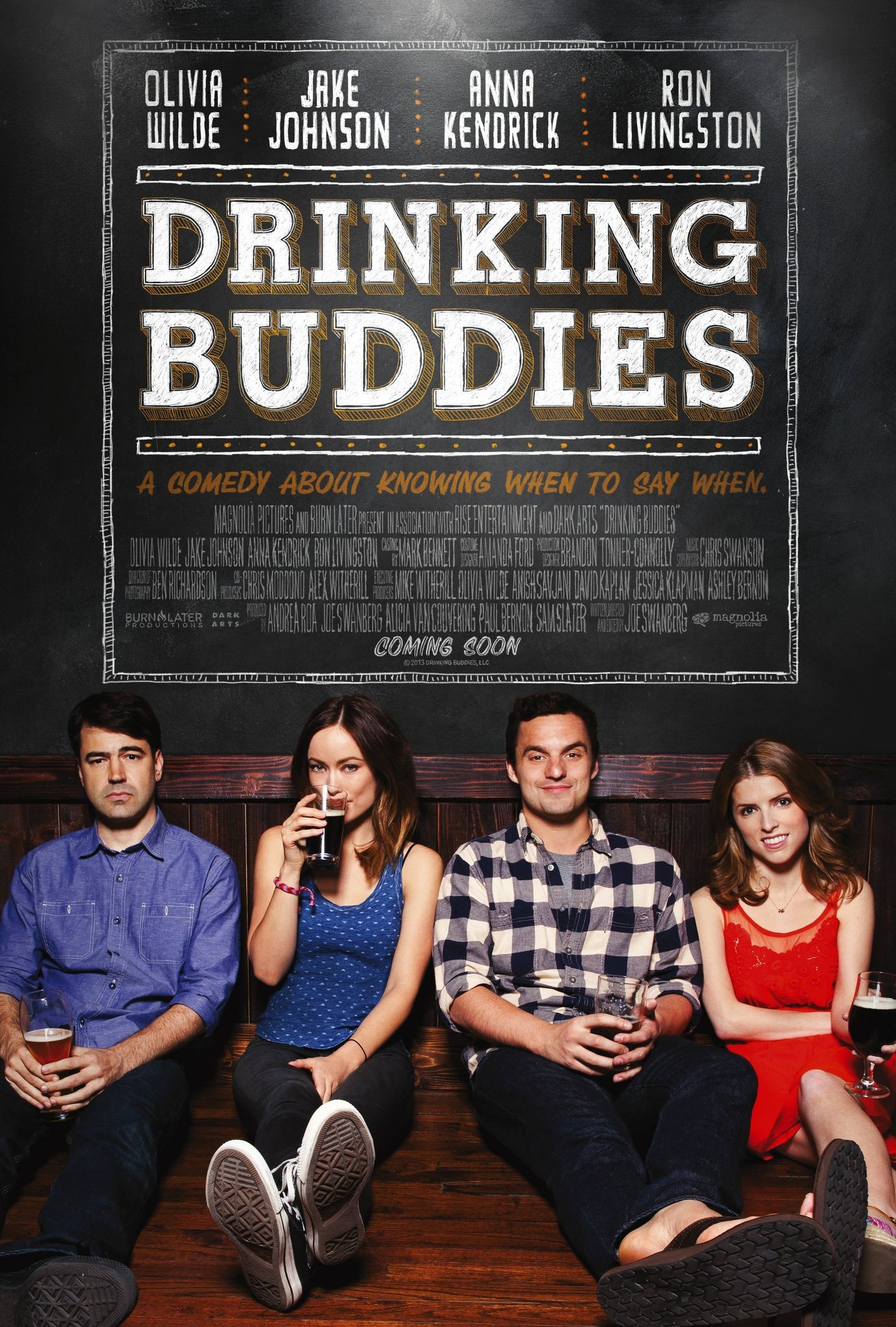 Mega Sized Movie Poster Image for Drinking Buddies 