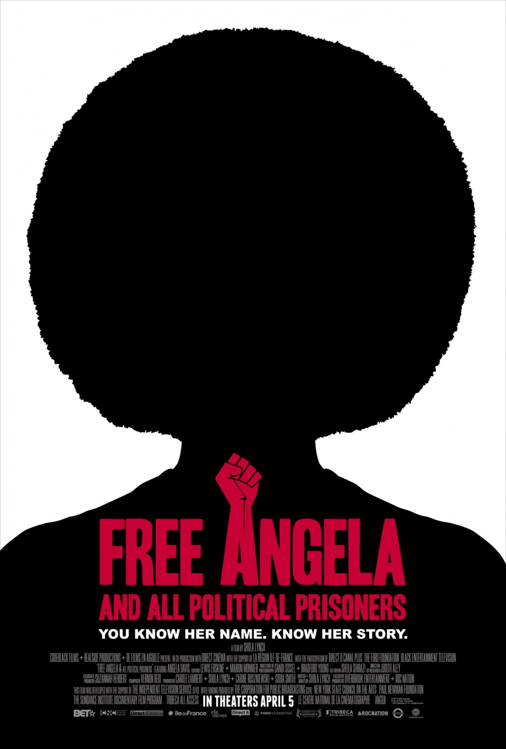 Extra Large Movie Poster Image for Free Angela and All Political Prisoners (#1 of 2)