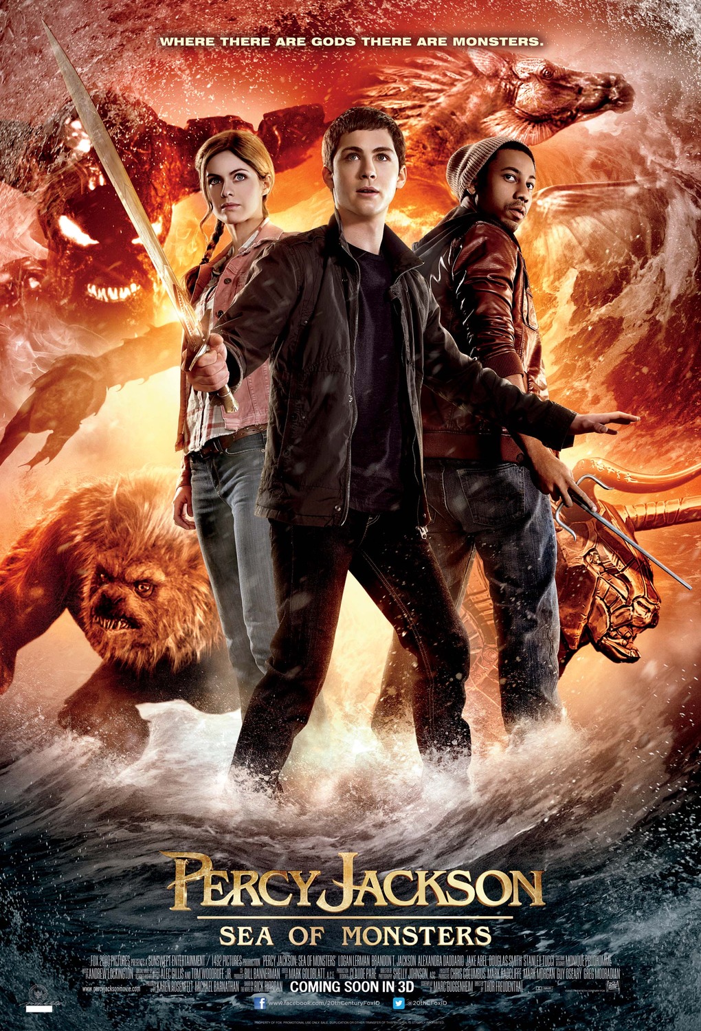 Extra Large Movie Poster Image for Percy Jackson: Sea of Monsters