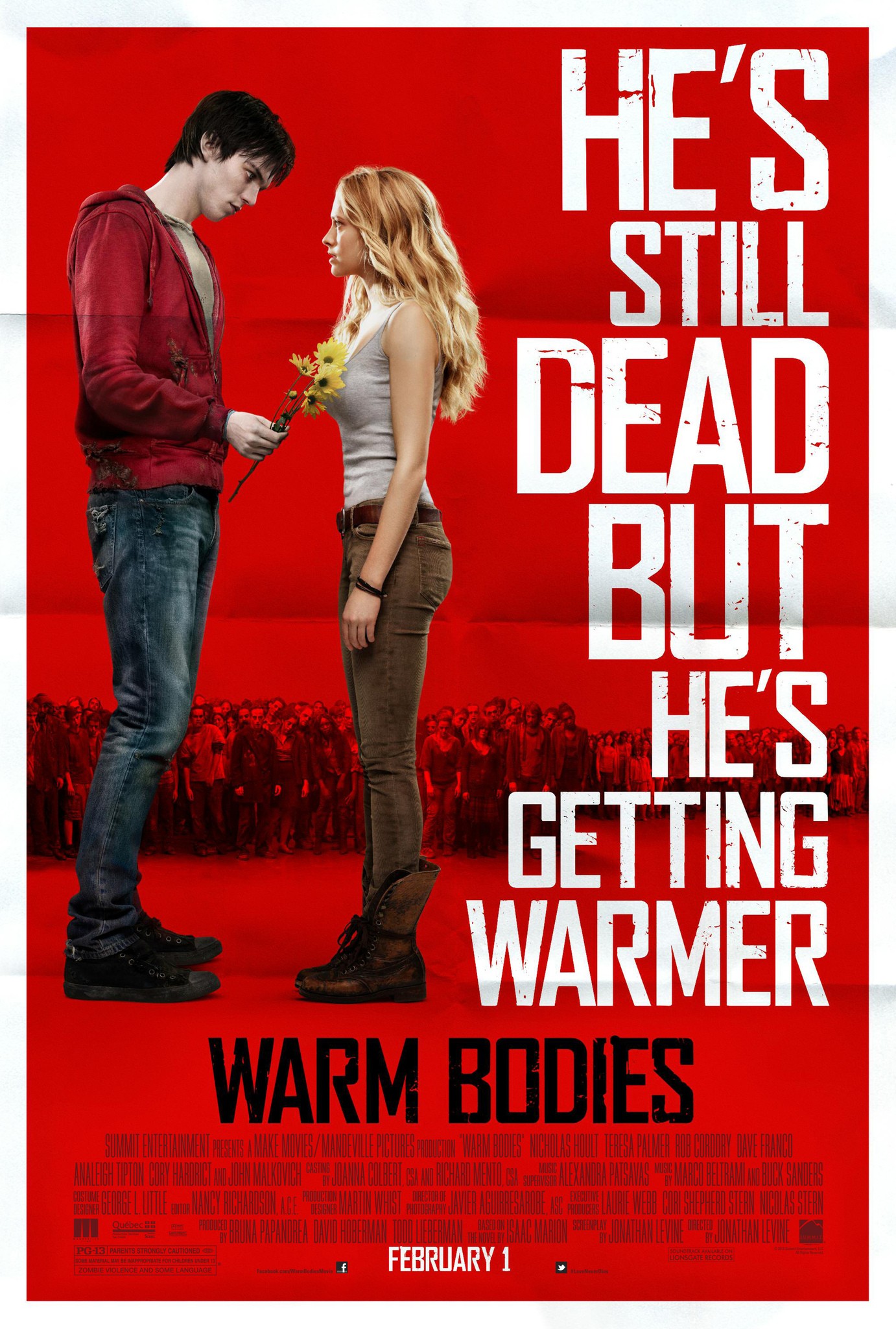 Mega Sized Movie Poster Image for Warm Bodies (#2 of 14)