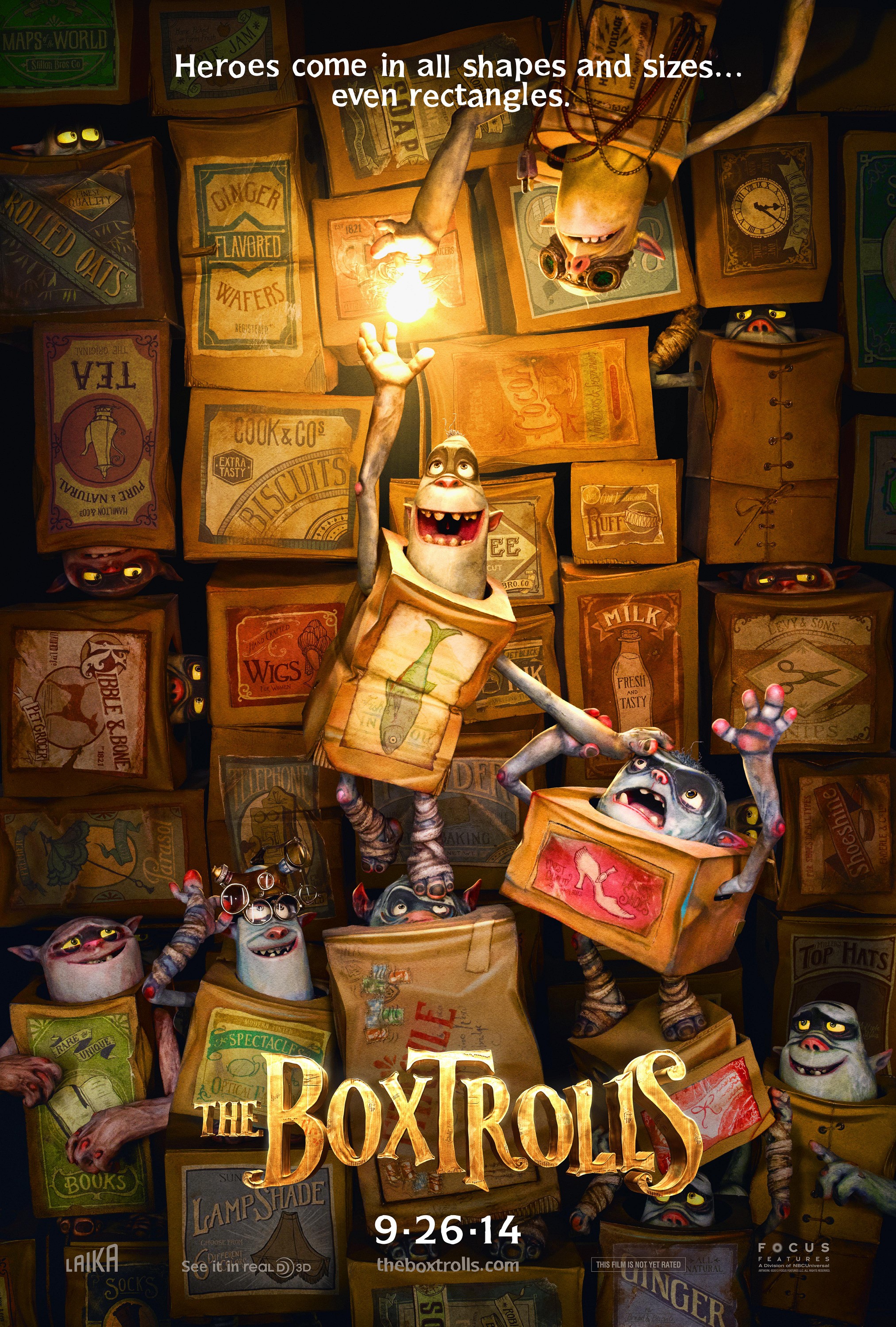 Mega Sized Movie Poster Image for The Boxtrolls (#1 of 16)