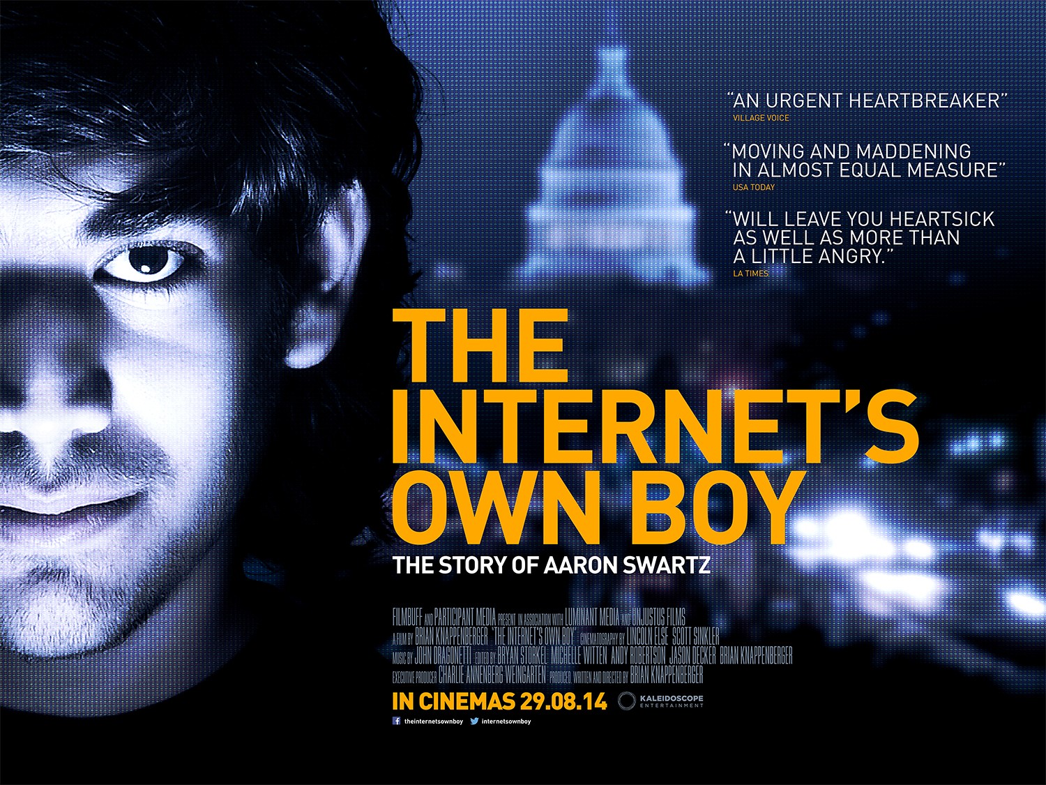 Extra Large Movie Poster Image for The Internet's Own Boy: The Story of Aaron Swartz (#3 of 3)