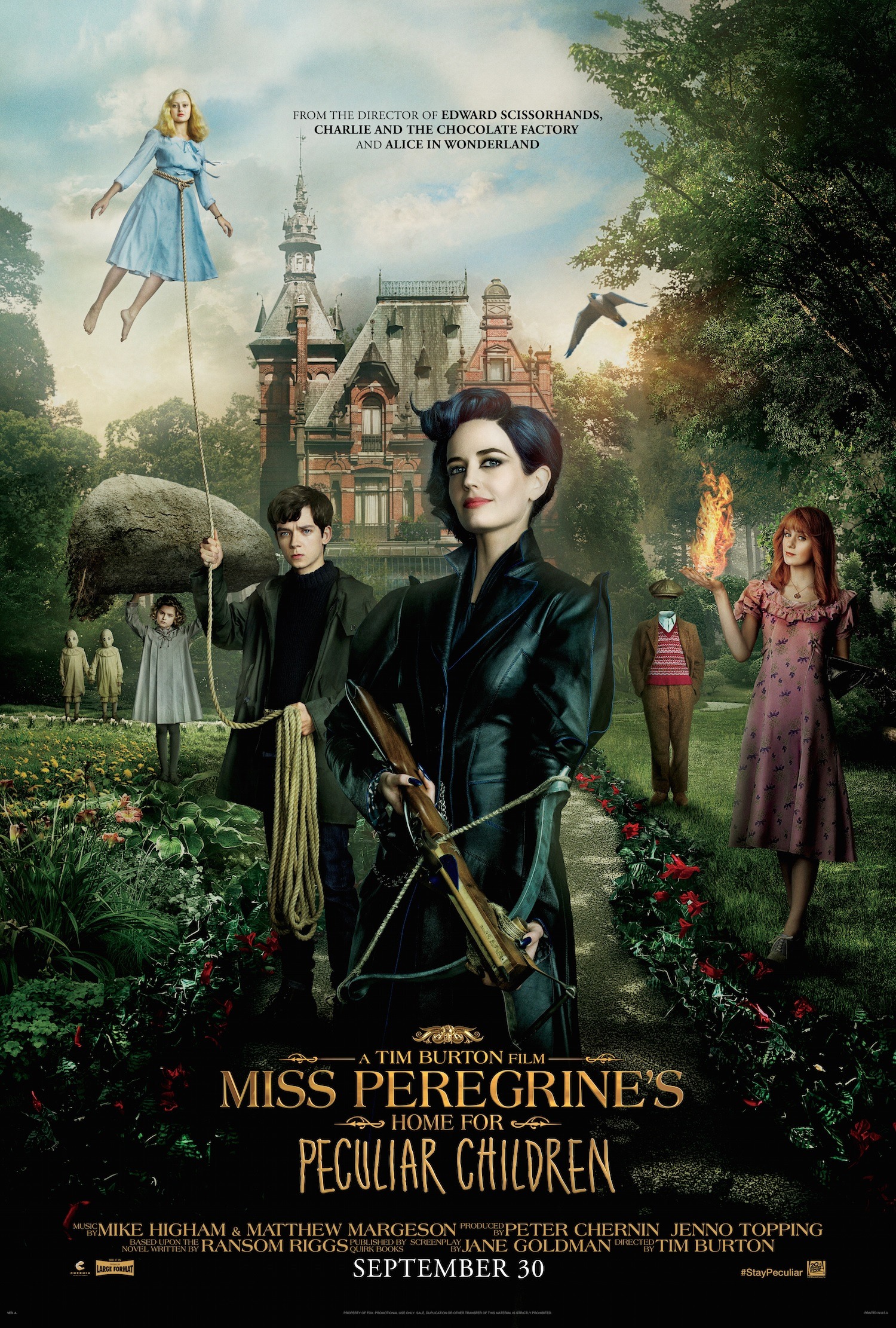 Mega Sized Movie Poster Image for Miss Peregrine's Home for Peculiar Children (#1 of 19)