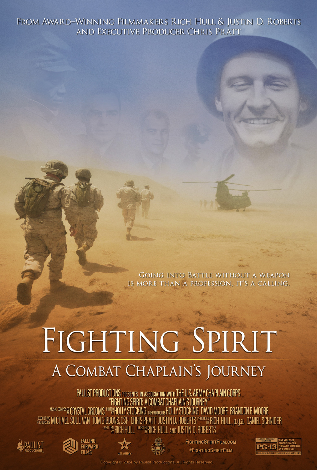 Extra Large Movie Poster Image for Fighting Spirit: A Combat Chaplain's Journey 