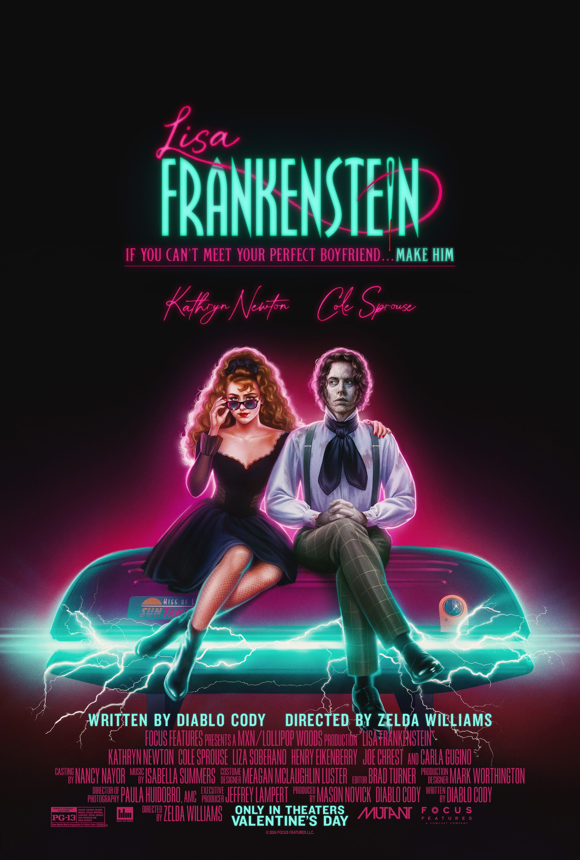 Mega Sized Movie Poster Image for Lisa Frankenstein (#2 of 3)