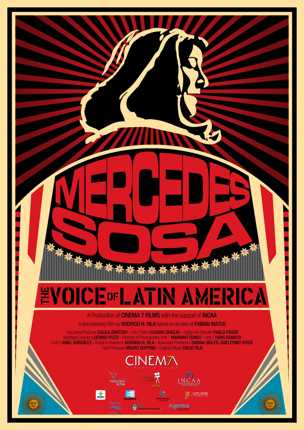 Extra Large Movie Poster Image for Mercedes Sosa: La voz de Latinoamérica 