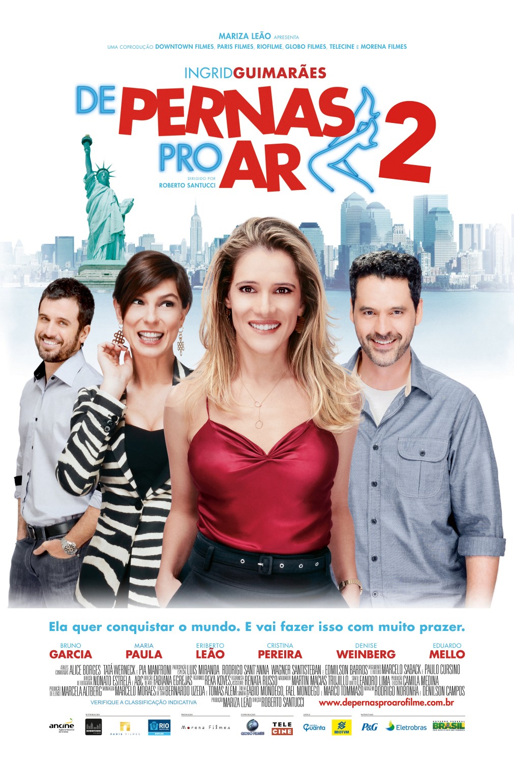Extra Large Movie Poster Image for De Pernas pro Ar 2 