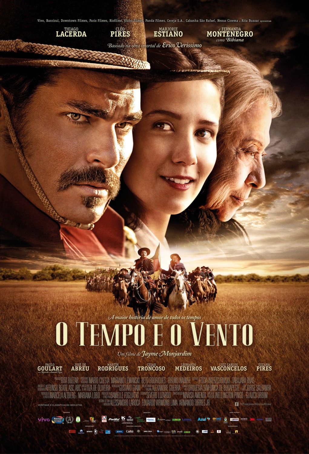Extra Large Movie Poster Image for O Tempo e o Vento 