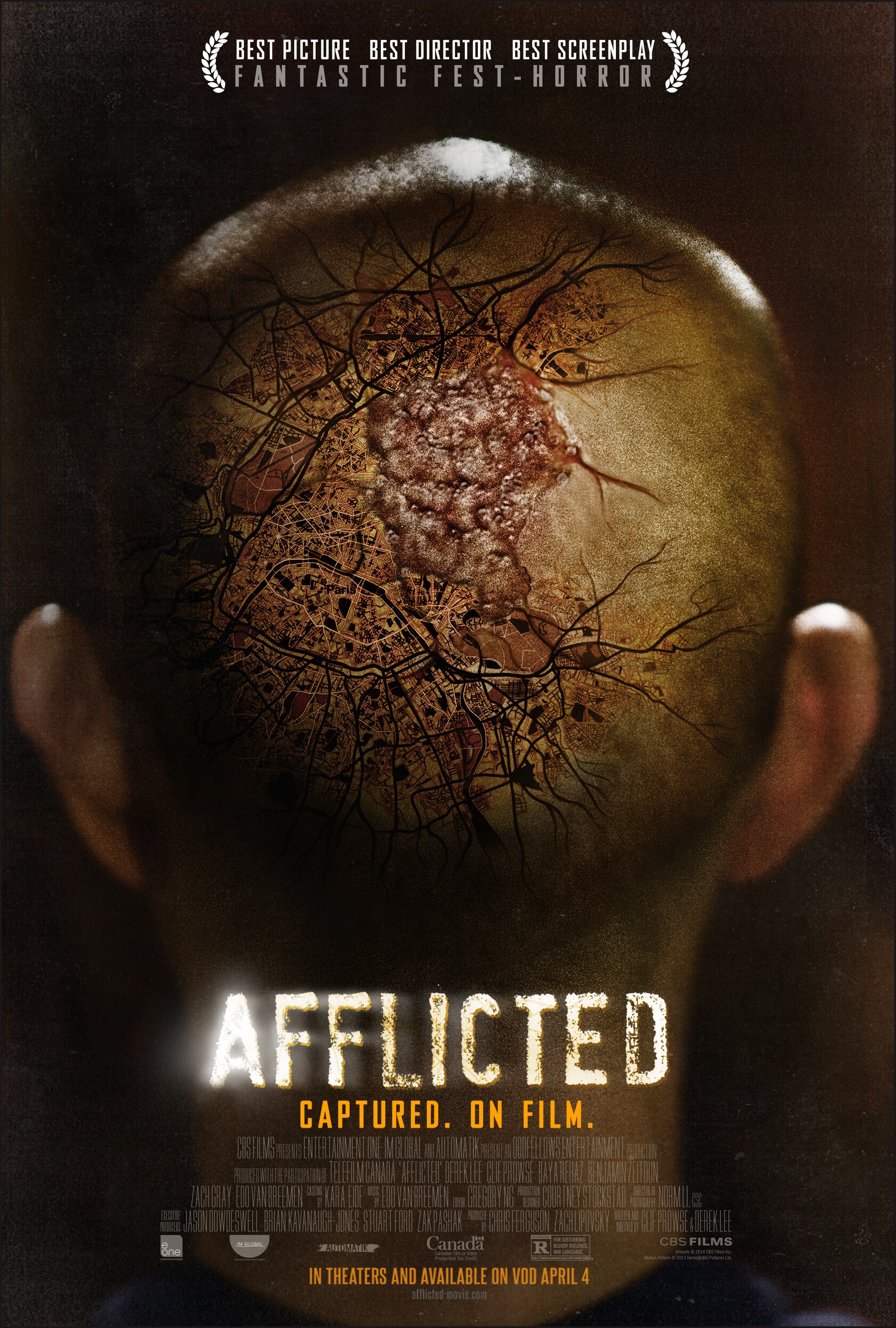 Mega Sized Movie Poster Image for Afflicted (#1 of 2)