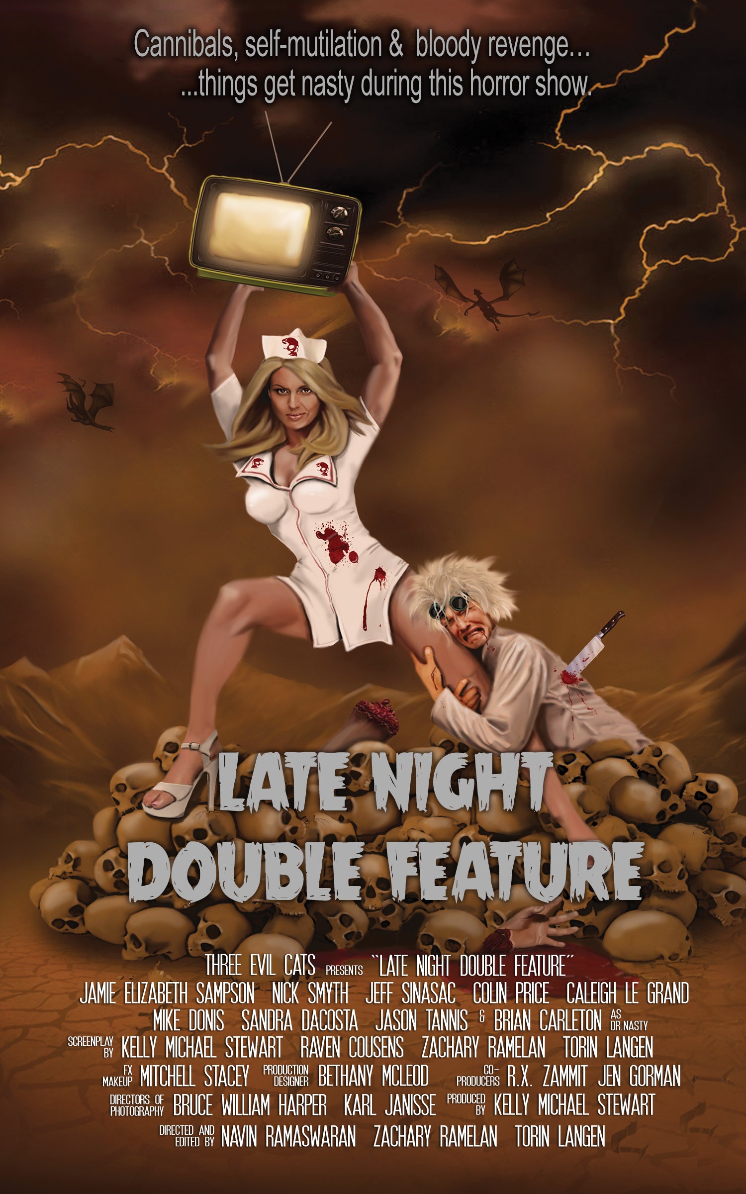 Late Night Double Feature: Mega Sized Movie Poster Image - Internet Movie  Poster Awards Gallery