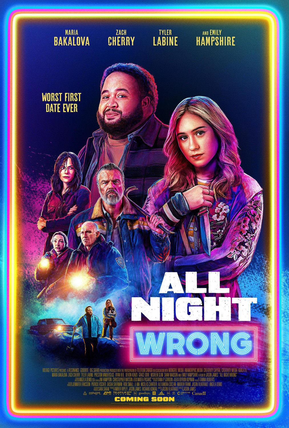 Extra Large Movie Poster Image for All Night Wrong 