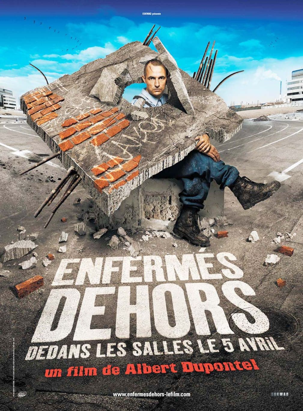 Extra Large Movie Poster Image for Enfermés dehors 